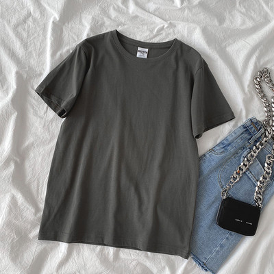 Tricou din bumbac de culoare uni pentru femei - culori diferite