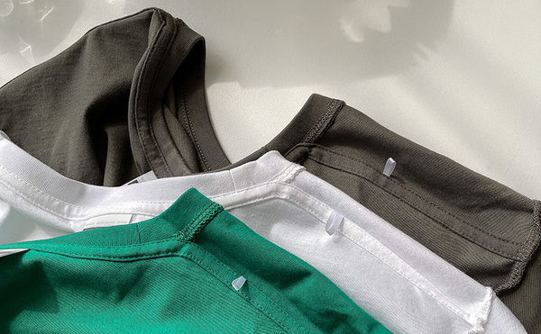 Tricou din bumbac de culoare uni pentru femei - culori diferite