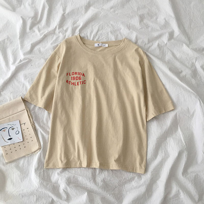 Tricou de vară model nou din bumbac cu inscripții