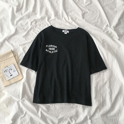 Tricou de vară model nou din bumbac cu inscripții