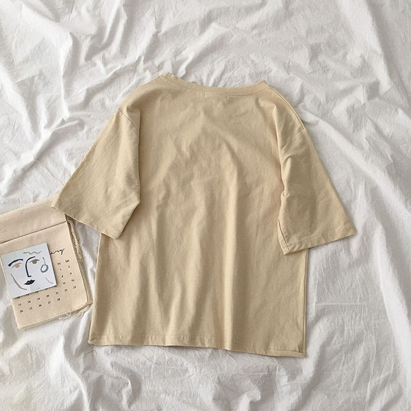 Tricou de vară model nou din bumbac cu inscripții