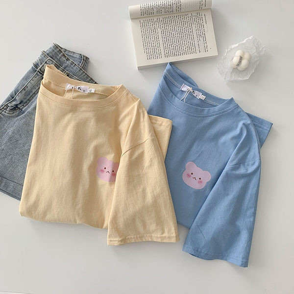 Tricou dama cu aplicare in doua culori