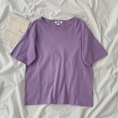 Tricou din bumbac model uni - o culoare