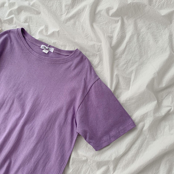 Tricou din bumbac model uni - o culoare