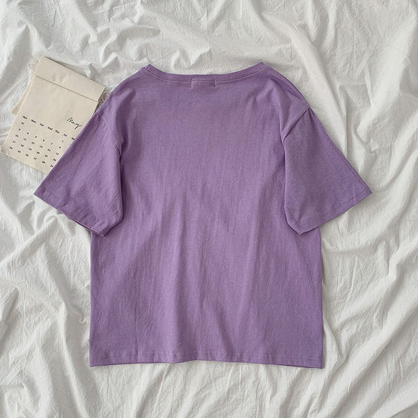 Tricou din bumbac model uni - o culoare