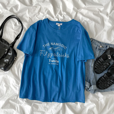 Tricou lat de zi cu zi cu inscripții