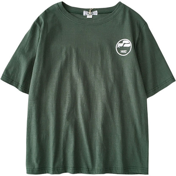 Φαρδύ καλοκαιρινό μπλουζάκι σε τρία χρώματα με απλικέ