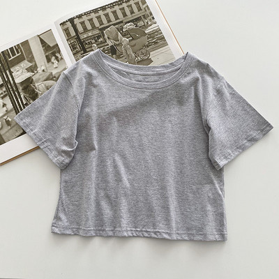 Tricou lat de dama cu decolteu rotund in mai multe culori