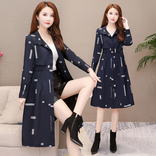 Palton subtire de dama stilat lung model cu nasturi