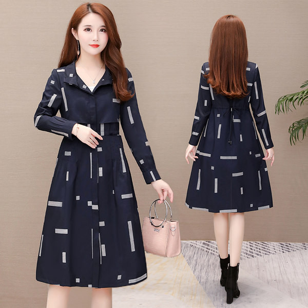 Palton subtire de dama stilat lung model cu nasturi