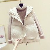 Vesta lata zilnica cu buzunare si gluga