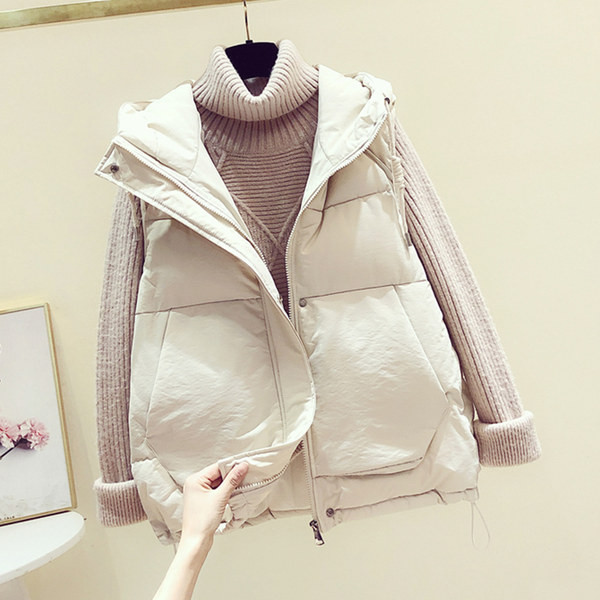 Vesta lata zilnica cu buzunare si gluga