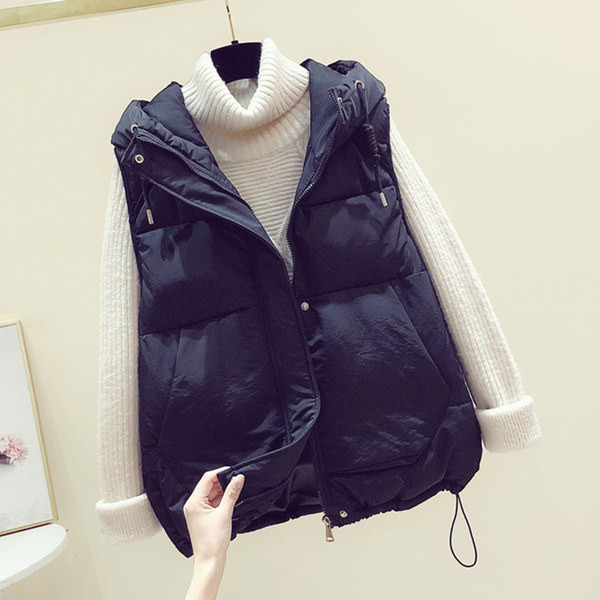 Vesta lata zilnica cu buzunare si gluga