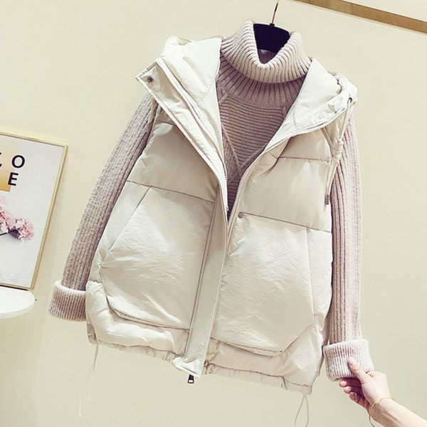 Vesta lata zilnica cu buzunare si gluga