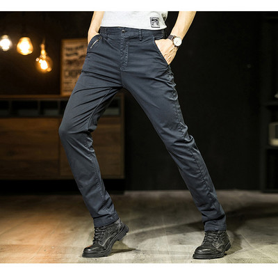 Ilgos vyriškos laisvalaikio kelnės su kišenėmis