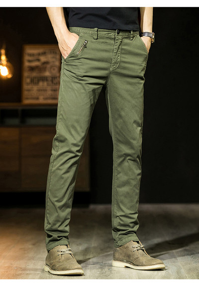 Ilgos vyriškos laisvalaikio kelnės su kišenėmis