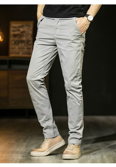 Ilgos vyriškos laisvalaikio kelnės su kišenėmis