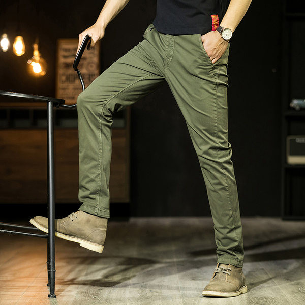 Ilgos vyriškos laisvalaikio kelnės su kišenėmis