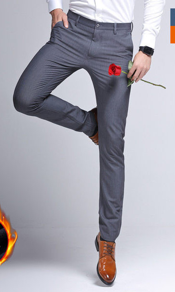 Pantaloni barbati moderni model drept cu buzunare