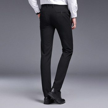 Мъжки официален прав панталон с джобове