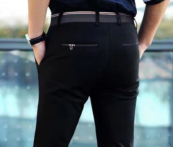 Pantaloni formali pentru barbati cu buzunare si lungime 9/10