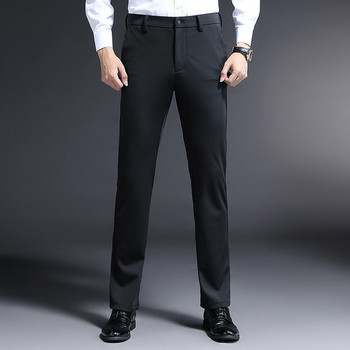 Мъжки модерен панталон с джобове прав модел