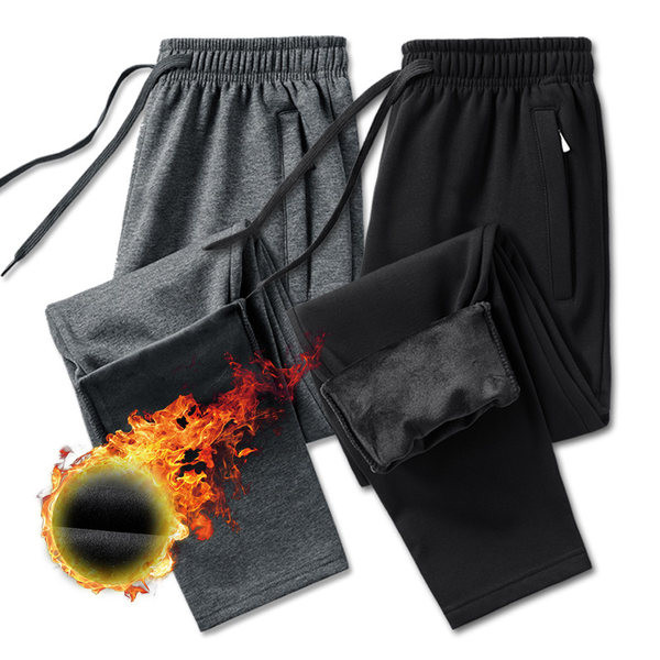 Ανδρικό αθλητικό παντελόνι με επένδυση και τσέπες