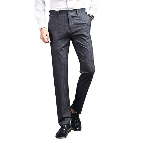 Ανδρικό καρό παντελόνι ίσιο μοντέλο