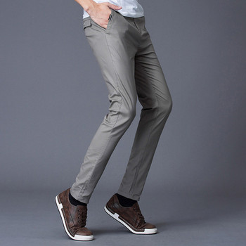Мъжки дълги панталони с джобове - прав модел