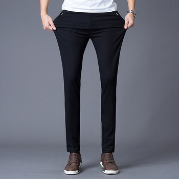 Мъжки дълги панталони с джобове - прав модел