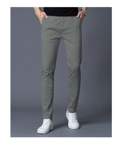 Pantaloni barbati monocolor - model drept