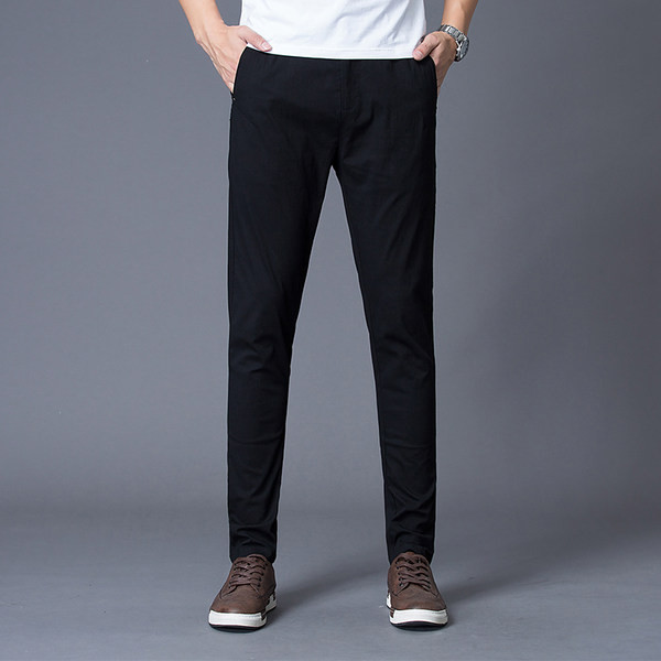 Pantaloni barbati monocolor - model drept