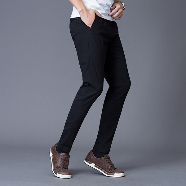 Pantaloni barbati monocolor - model drept