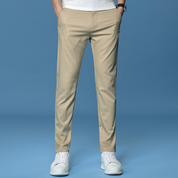 Pantaloni casual slim pentru barbati - model drept