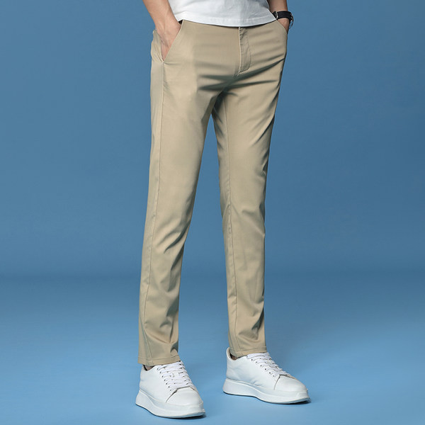 Pantaloni casual slim pentru barbati - model drept