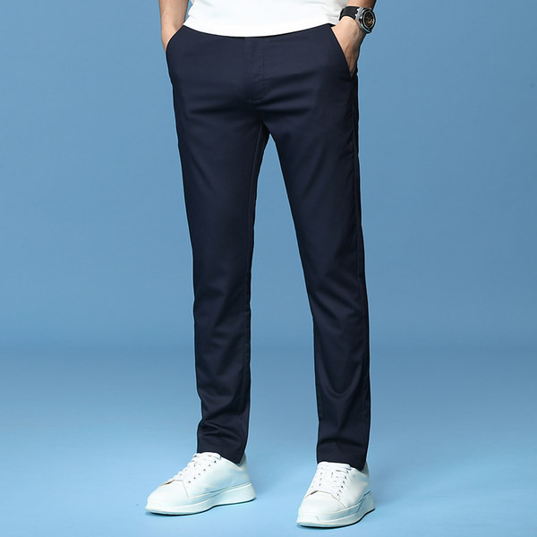 Pantaloni casual slim pentru barbati - model drept