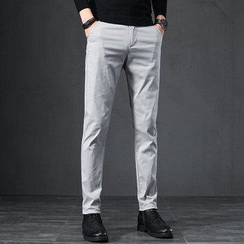 Ανδρικό μοντέρνο ίσιο παντελόνι με τσέπες
