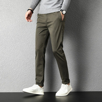 Ежедневен мъжки панталон прав модел със стандартна талия и джобове