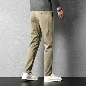 Ежедневен мъжки панталон прав модел със стандартна талия и джобове