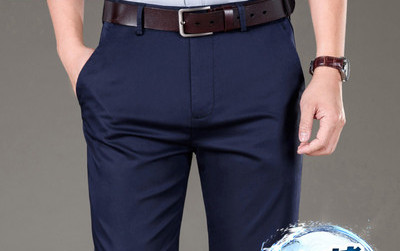 Pantaloni barbati primavara-toamna model drept