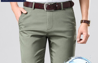 Pantaloni barbati primavara-toamna model drept