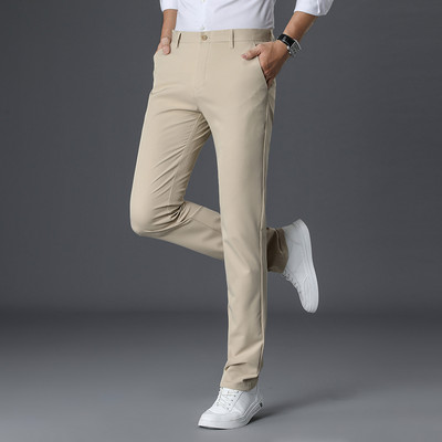 Мъжки еластични панталони със стандартна талия