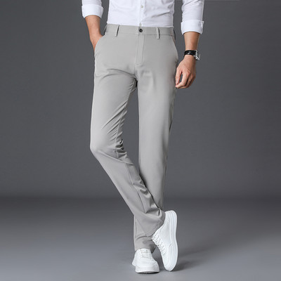 Pantaloni elastic pentru bărbați cu talie standard