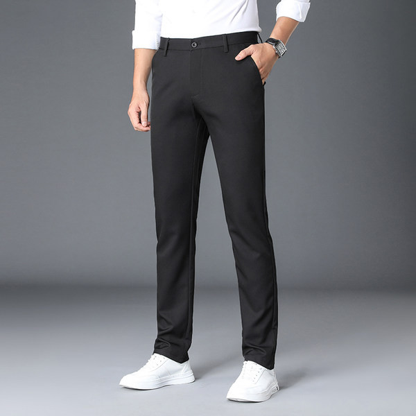 Pantaloni elastic pentru bărbați cu talie standard