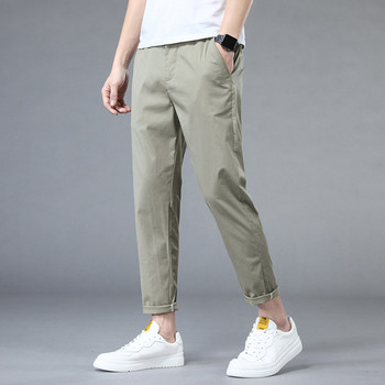 Едноцветен мъжки панталон с джобове в няколко цвята