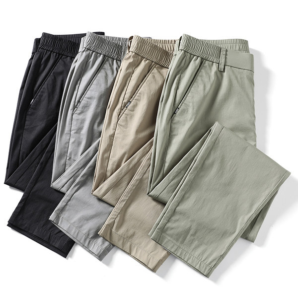 Pantaloni barbati monocolor cu buzunare in mai multe culori