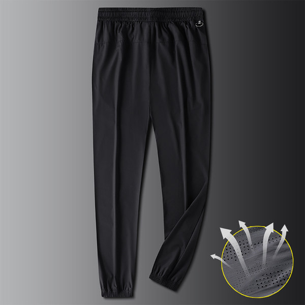 Pantaloni largi de vara cu talie elastica pentru barbati
