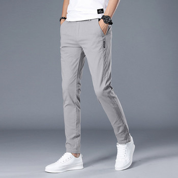 Ежедневен мъжки панталони с джобове - прав модел