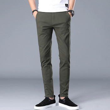 Ежедневен мъжки панталони с джобове - прав модел