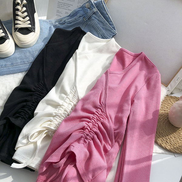 Ženska bluza na veze i špic izrez - više boja